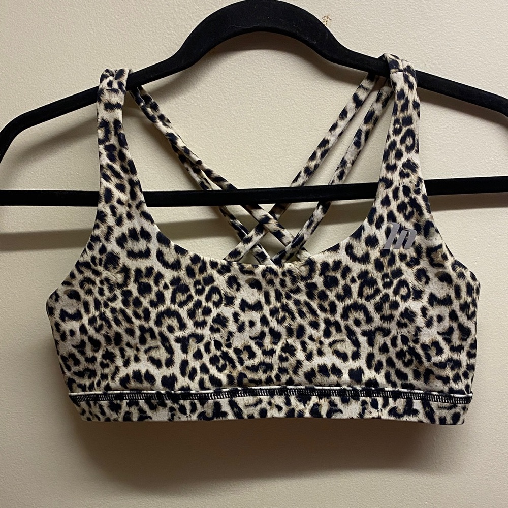 Muscle nation sports bra leopard